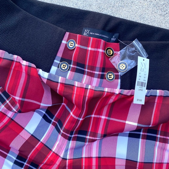 New York & Co. Plaid High Waist Jogger Pant - Picture 10 of 16